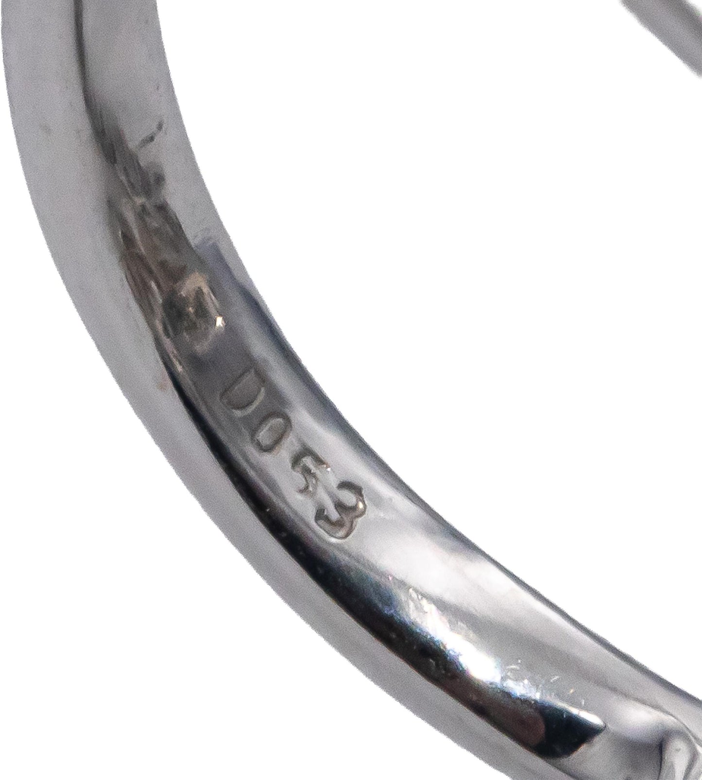 18k White Gold Round Diamond & Cultured Pearl Cocktail Ring 0.53CT Size 6