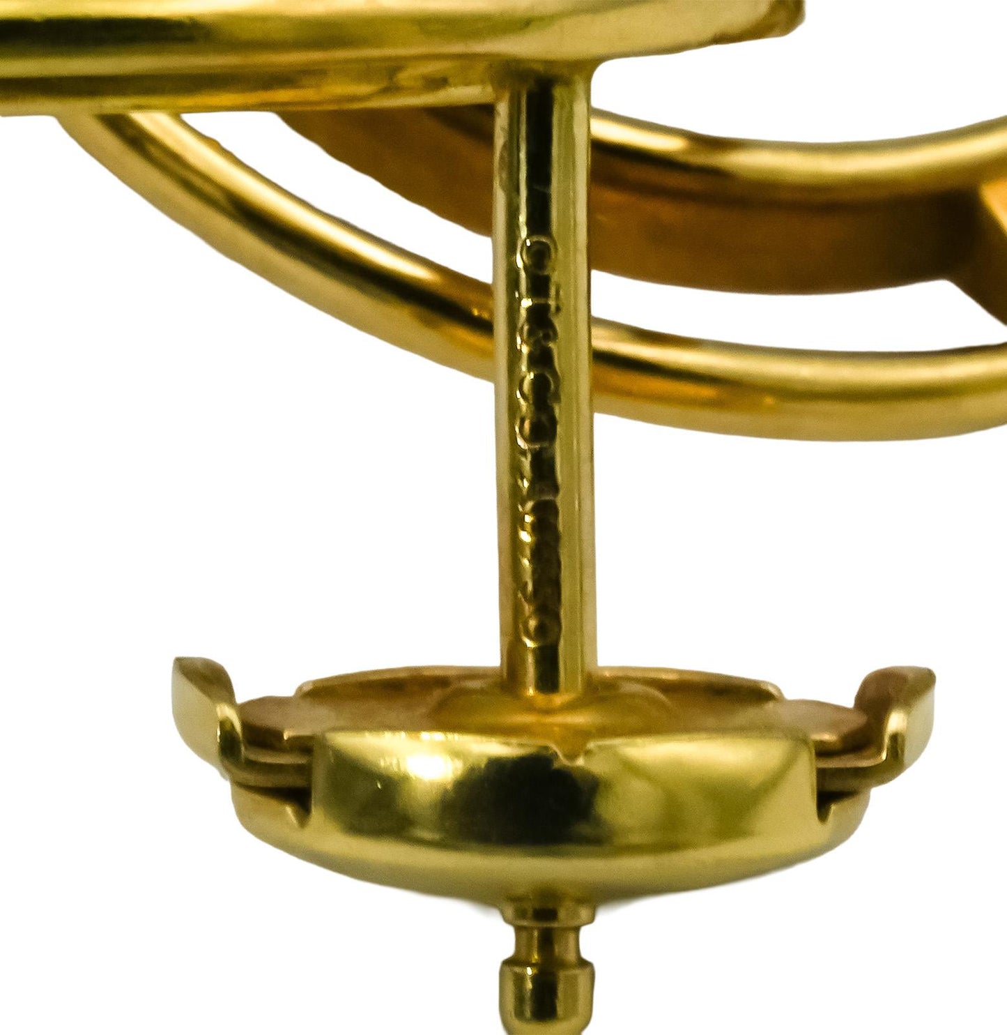 TIFFANY & CO. 18k Yellow Gold Atlas Triple Drop Dangle Earrings