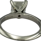 TIFFANY & CO. Platinum VVS2/I Princess Cut Diamond Solitaire Ring 1.47CT Size 5