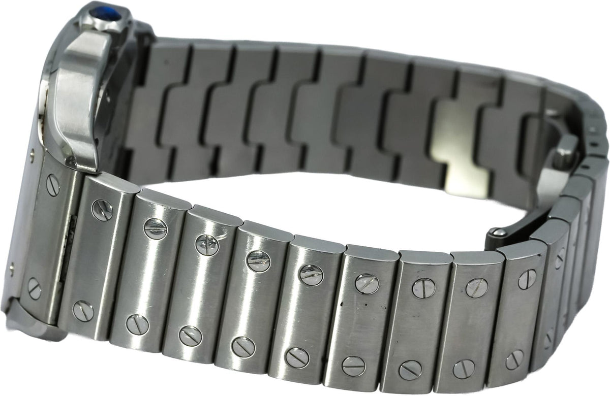 CARTIER Stainless Steel Santos De Cartier Medium 35mm Automatic Watch Ref 4075