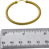 DAVID YURMAN 18k Yellow Gold Classic Cable Hoop Earrings