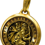 DAVID YURMAN 18k Yellow Gold St. Christopher Amulet Pendant Necklace 4650 Retail