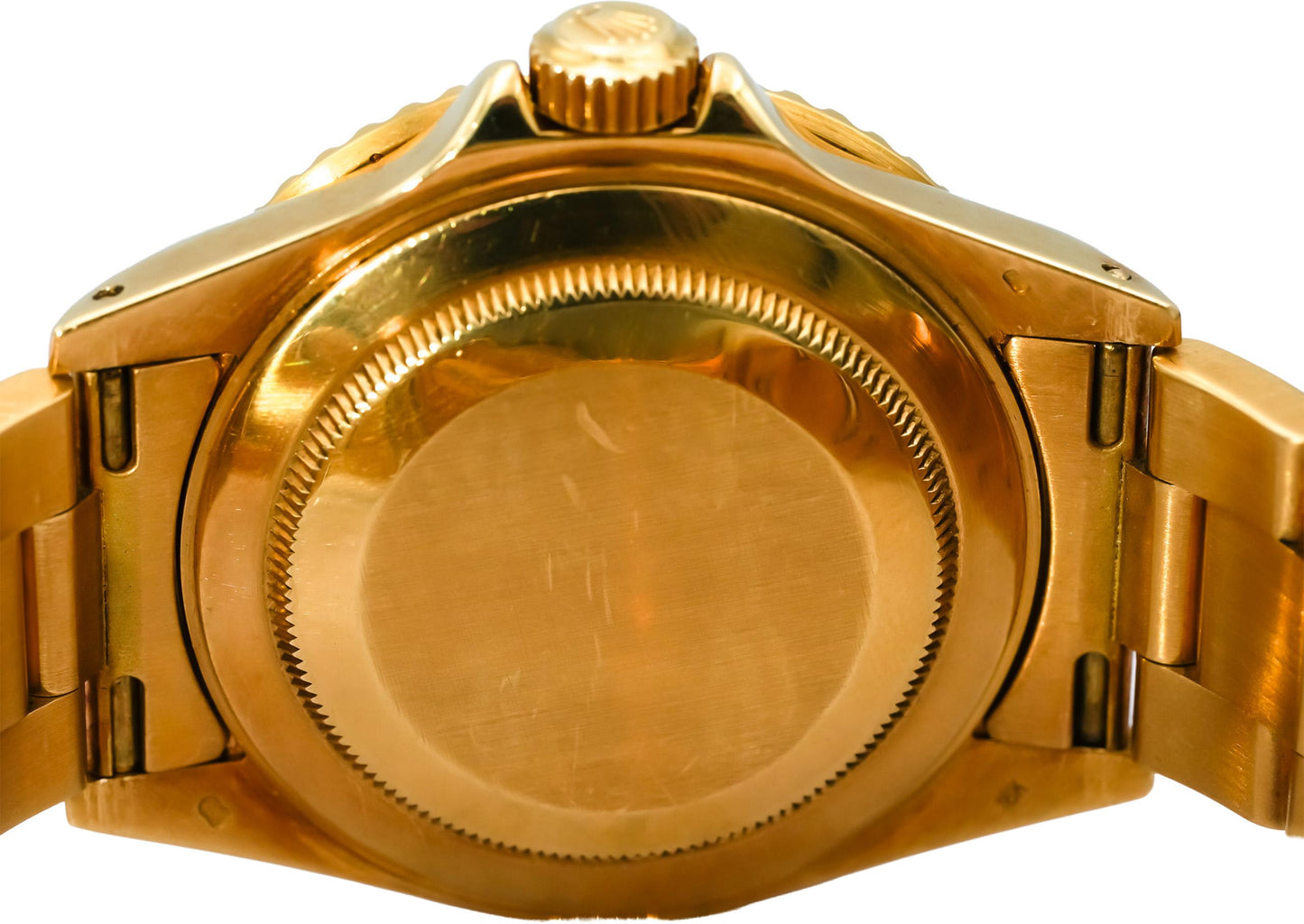 ROLEX 18k Gold Submariner Date Purple Dial Automatic Watch Ref 16618