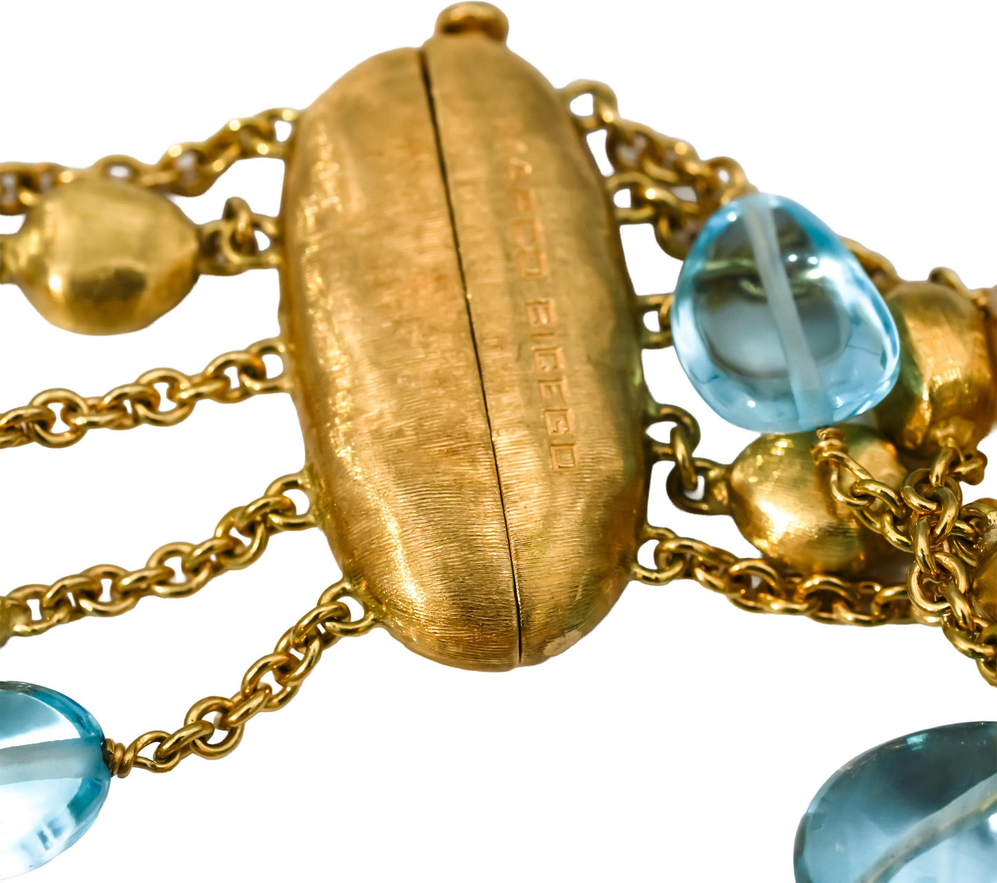 MARCO BICEGO 18k Yellow Gold Confetti Collection Gemstone Five Strand Bracelet
