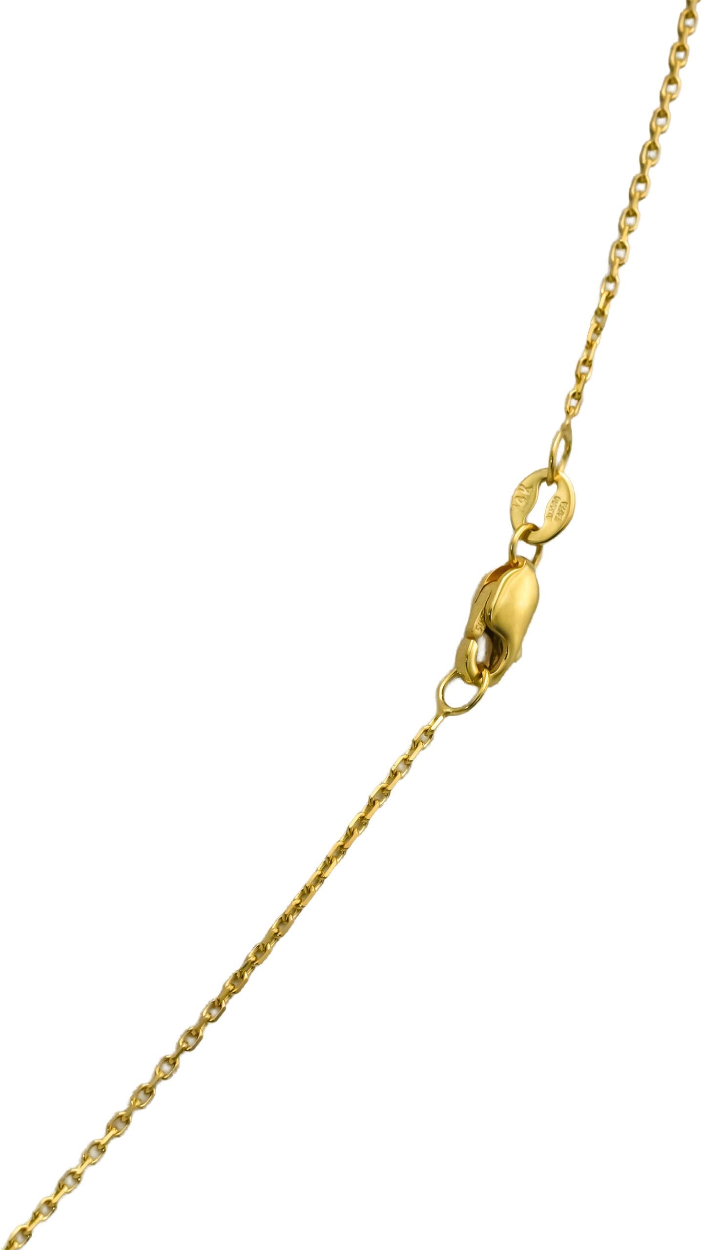 IGI 14k Yellow Gold VVS2/G Asscher Cut Lab-Grown Diamond Pendant Necklace 3.91CT