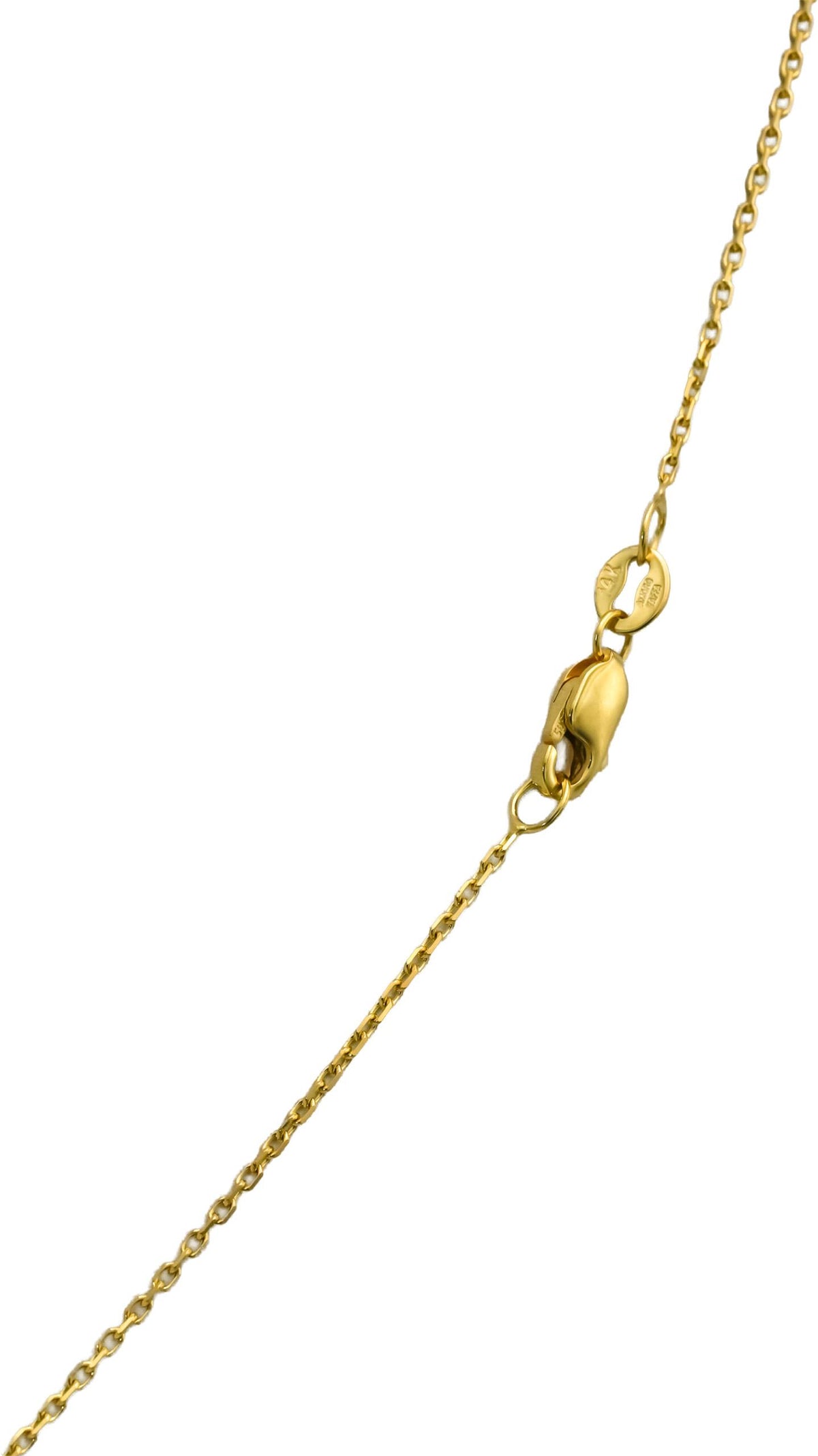 IGI 14k Yellow Gold VVS2/G Asscher Cut Lab-Grown Diamond Pendant Necklace 3.91CT