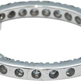 10k White Gold Diamond Inside Out Hoop Huggie Earrings 1.50CT