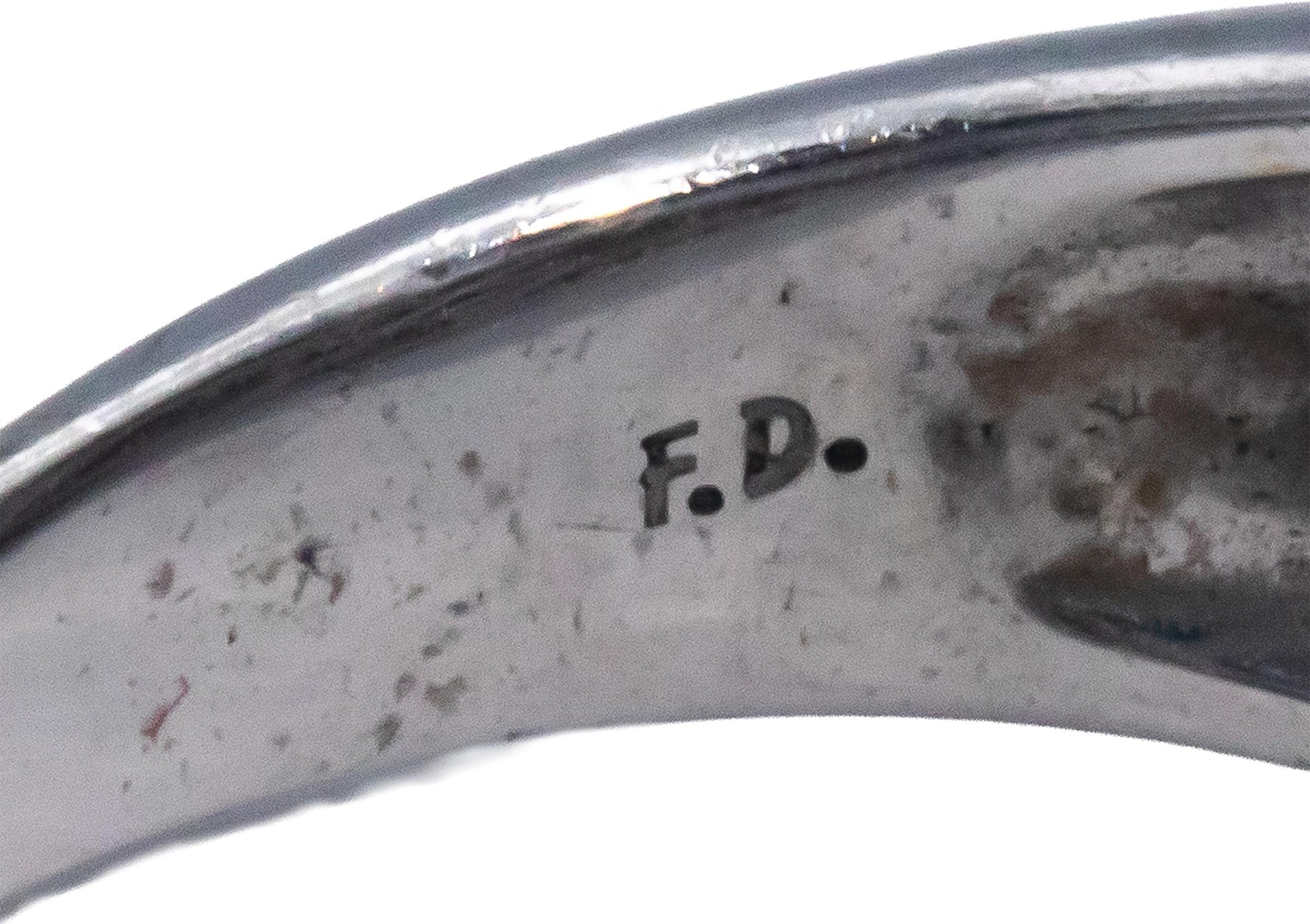 14k White Gold 1.70CT Princess and Round Cut Diamond Engagement Ring Size 8