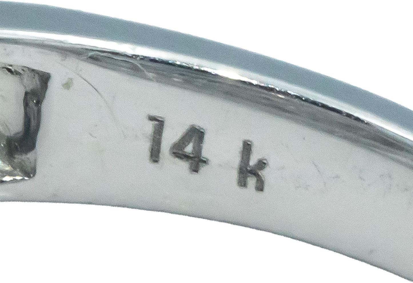 14k White Gold 2.31CT Diamond & Bi-Color Sapphire Ring Size 6.75