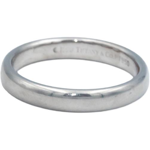 TIFFANY & CO. Platinum Jewelry Wedding Band Ring Size 5.25