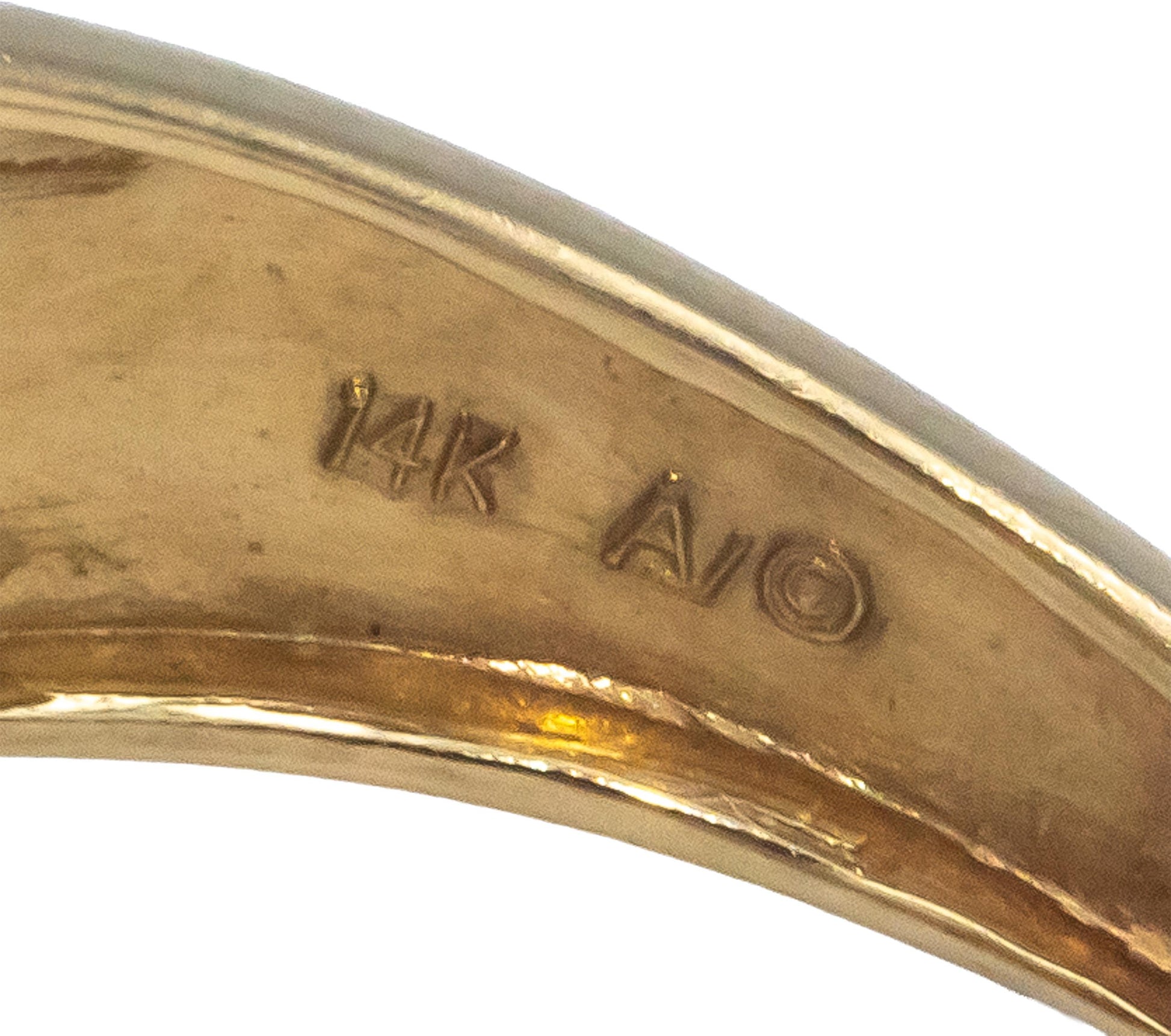 14k Yellow Gold 1.30CT Diamond & Rainbow Sapphire Crossover Ring Size 7.75