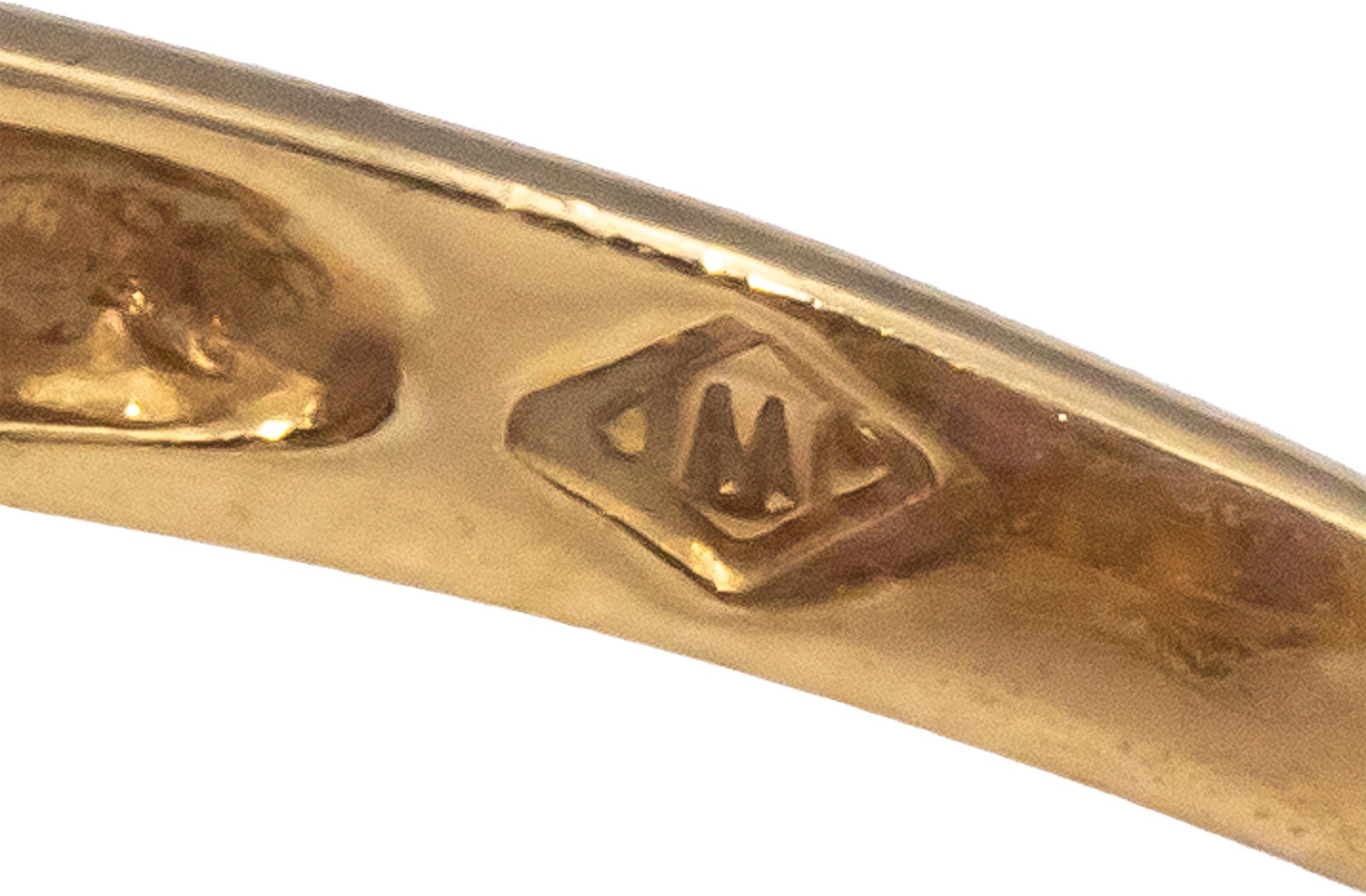 14k Yellow Gold Lavender Jade & Amethyst Cocktail Ring Size 8