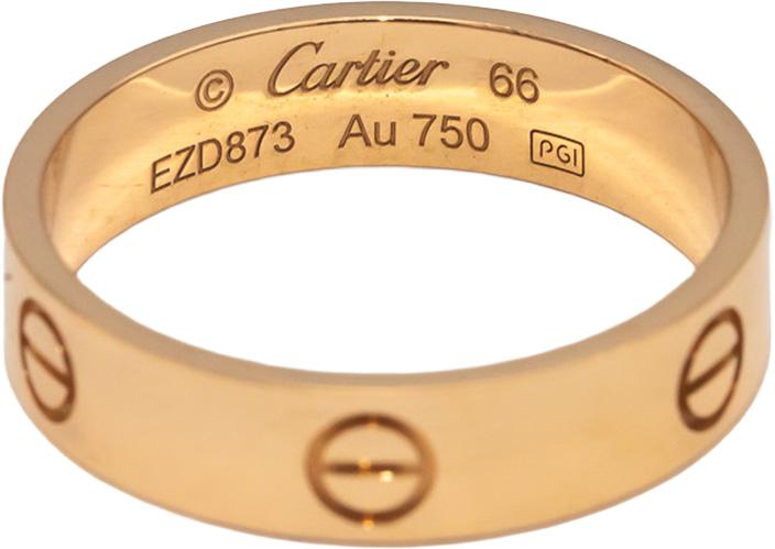 CARTIER 18k Rose Gold Love Collection Screw Motif Band Ring Size 11.5 Euro 66