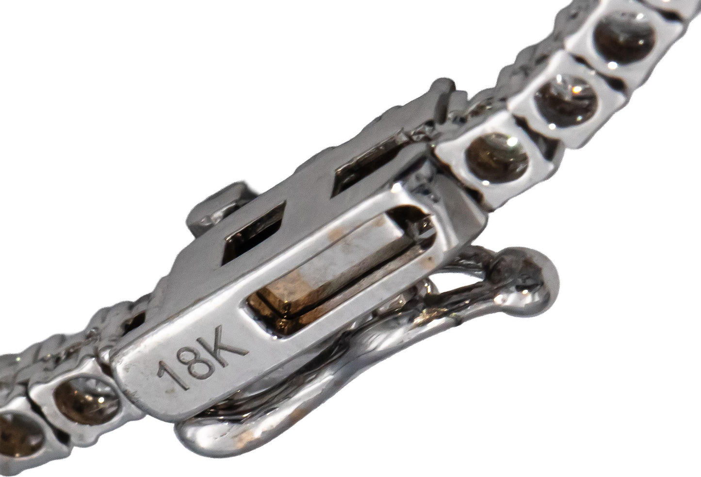 18k White Gold Round Diamond Tennis Necklace 4.73CT