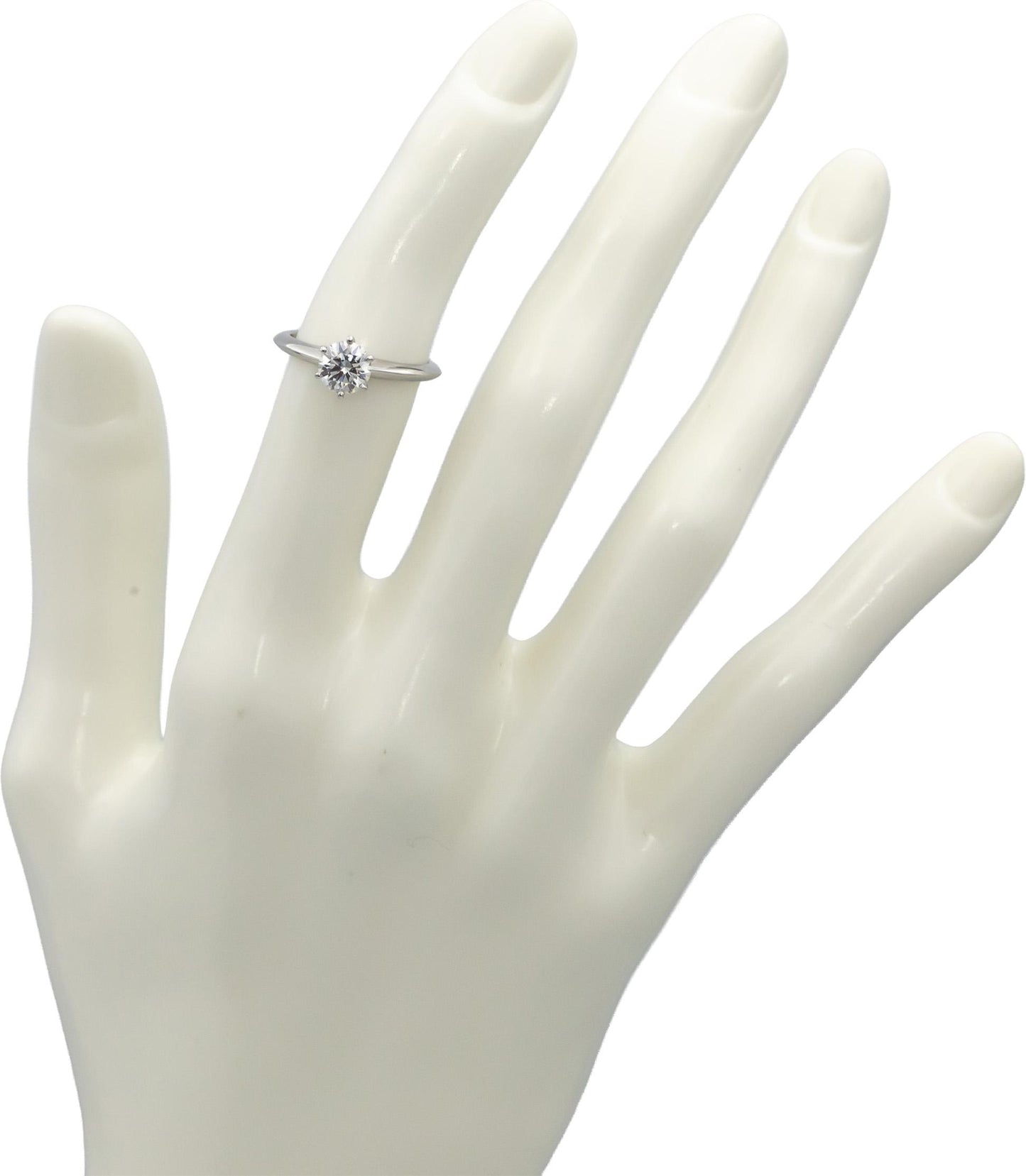 TIFFANY & CO. GIA Certified Platinum VS1/I Diamond Engagement Ring .76CT Sz 5
