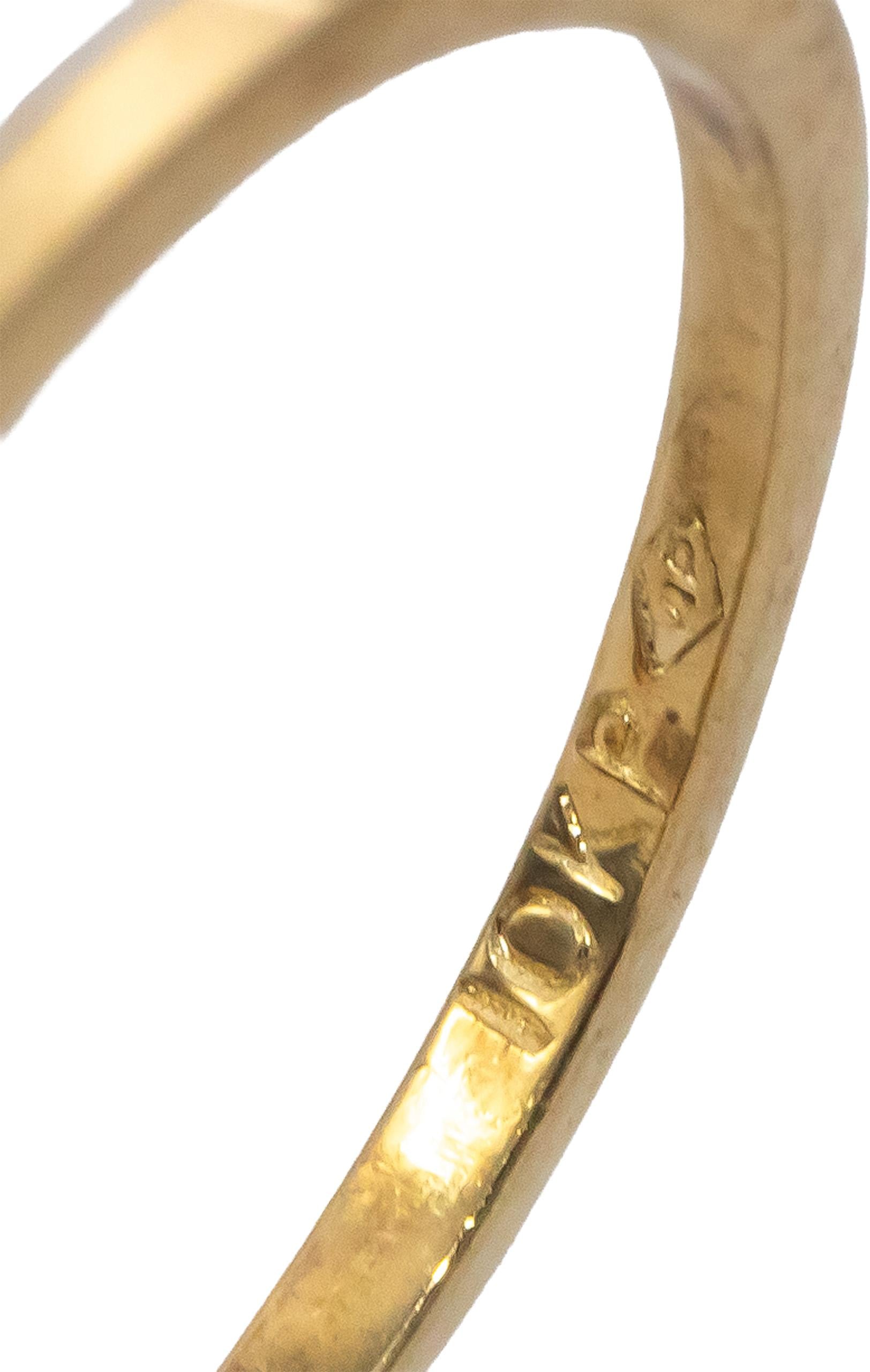 10k Yellow & White Gold Blue Sapphire and Diamond Cocktail Ring 0.53CTW Size 6