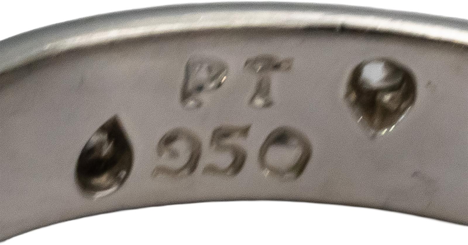 TIFFANY & CO. Platinum Etoile VS Round Diamond Eternity Ring 0.30CT Size 5.75