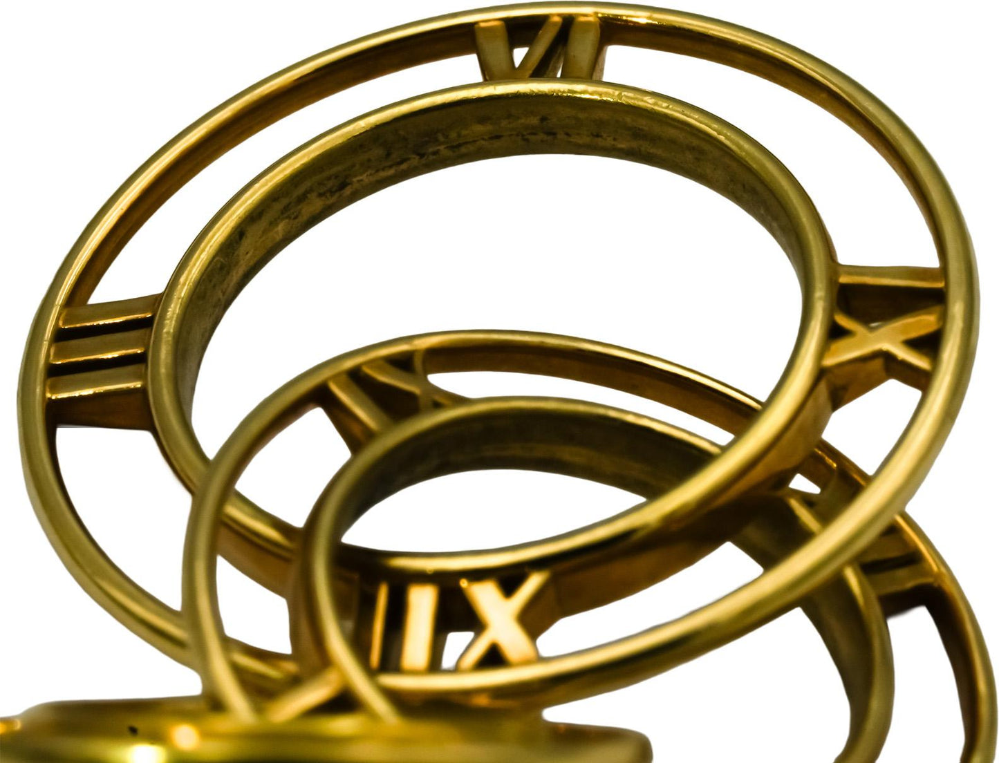 TIFFANY & CO. 18k Yellow Gold Atlas Triple Drop Dangle Earrings