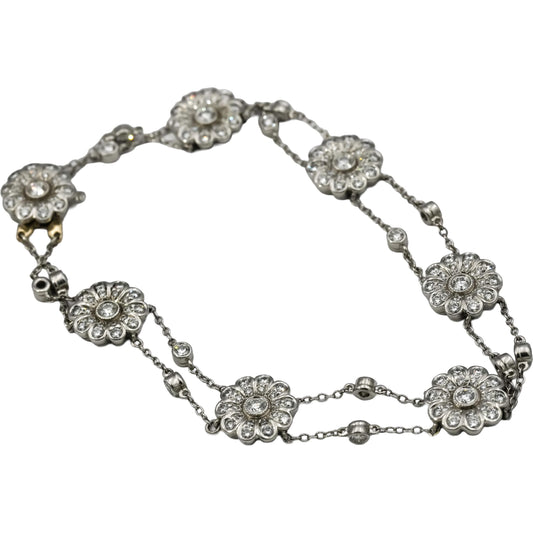 TIFFANY & CO. Platinum VS Round Diamond Rose Collection Bracelet 2.0CT