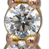 18k Rose Gold VS Round Diamond Inside Out Oval Hoop Earrings 8.13CT