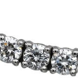 14k White Gold VS Round Lab-Grown Diamond Tennis Necklace 18.32CT