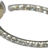 TIFFANY & CO. 18k White Gold VS Diamond Metro Hoop Earrings 0.50CT 7400 Retail