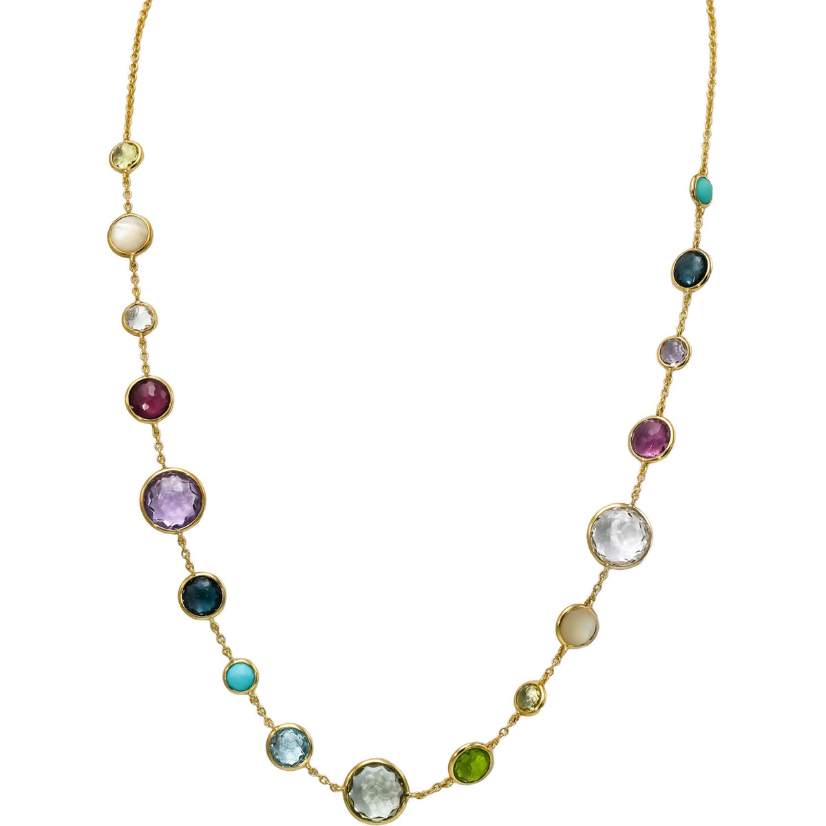 IPPOLITA 18k Yellow Gold Lollipop Lollitini Multi-Gemstone Necklace