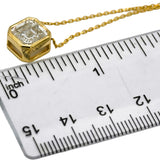IGI 14k Yellow Gold VVS2/G Asscher Cut Lab-Grown Diamond Pendant Necklace 3.91CT