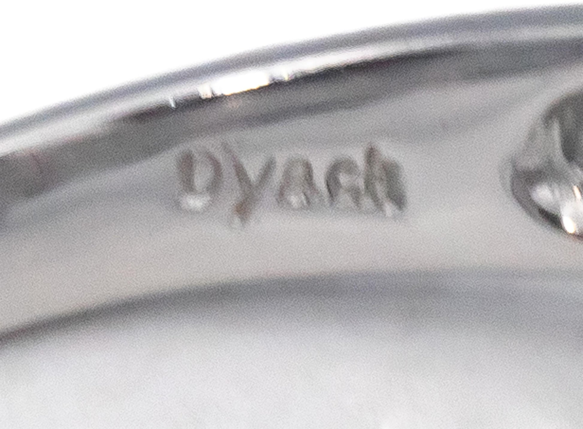 DYACH Designer 14k White Gold 0.37CT Diamond Tanzanite Opal Ring Size 7.25