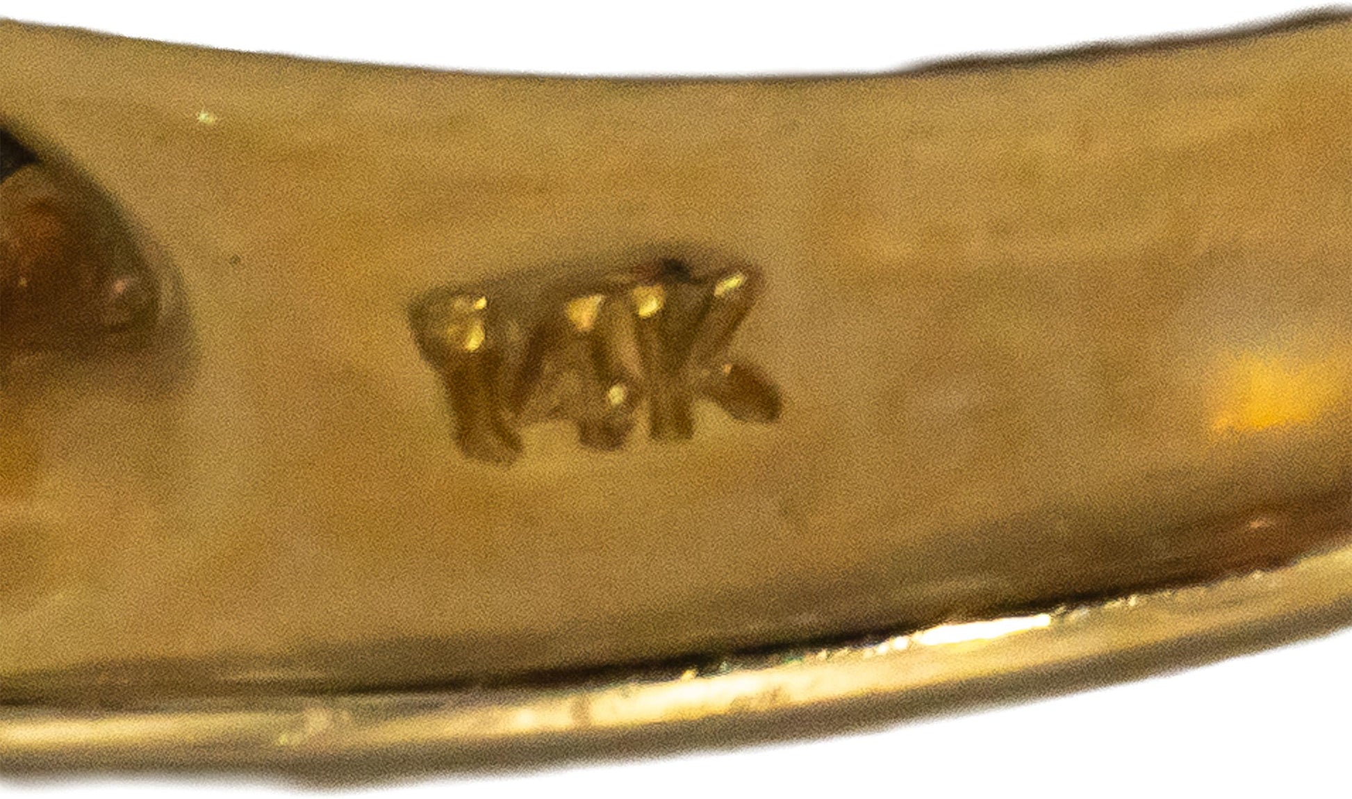 14k Yellow Gold 1.65CT Diamond and Mexican Fire Opal Cocktail Ring Size 7.25