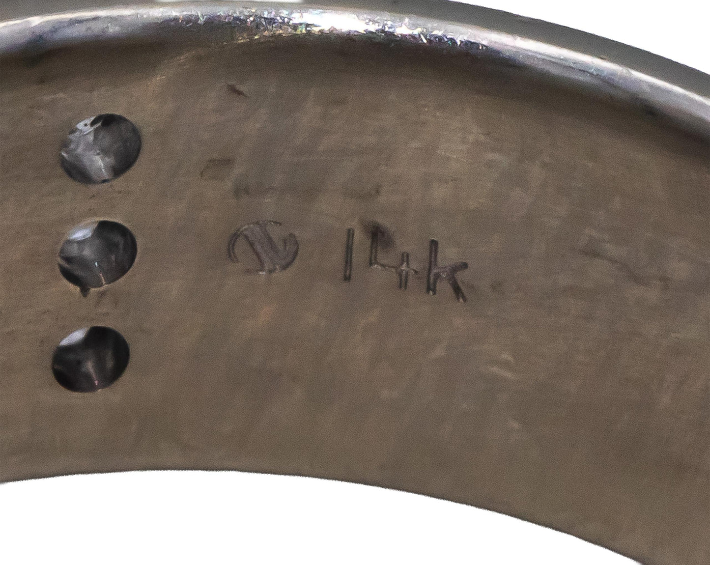 14k White Gold Round Diamond Wedding Band Ring 0.28CT Size 7