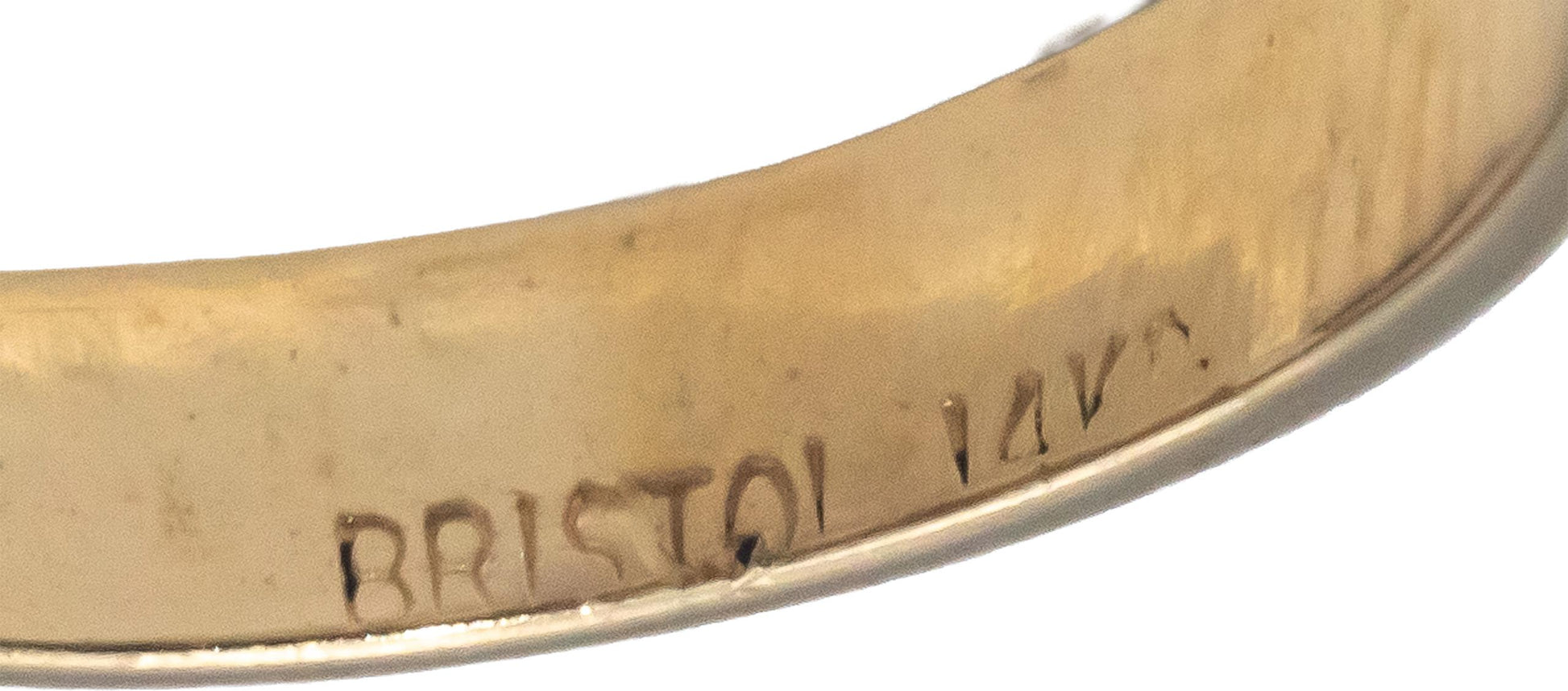 Designer 14k Yellow Gold Round Cut Diamond Ring 0.30CT Size 5.75