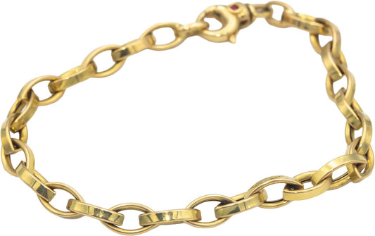 ROBERTO COIN 18k Yellow Gold Jewelry Almond Link Bracelet