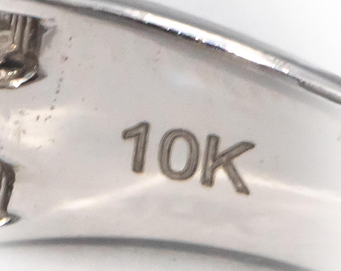 Diamond Round and Baguette Cut 10k White Gold Cluster Band Ring 1.50CT Size 10