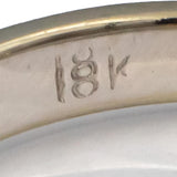 18k White Gold Round Diamond Four Stone Band Ring 0.56CT Size 5.75