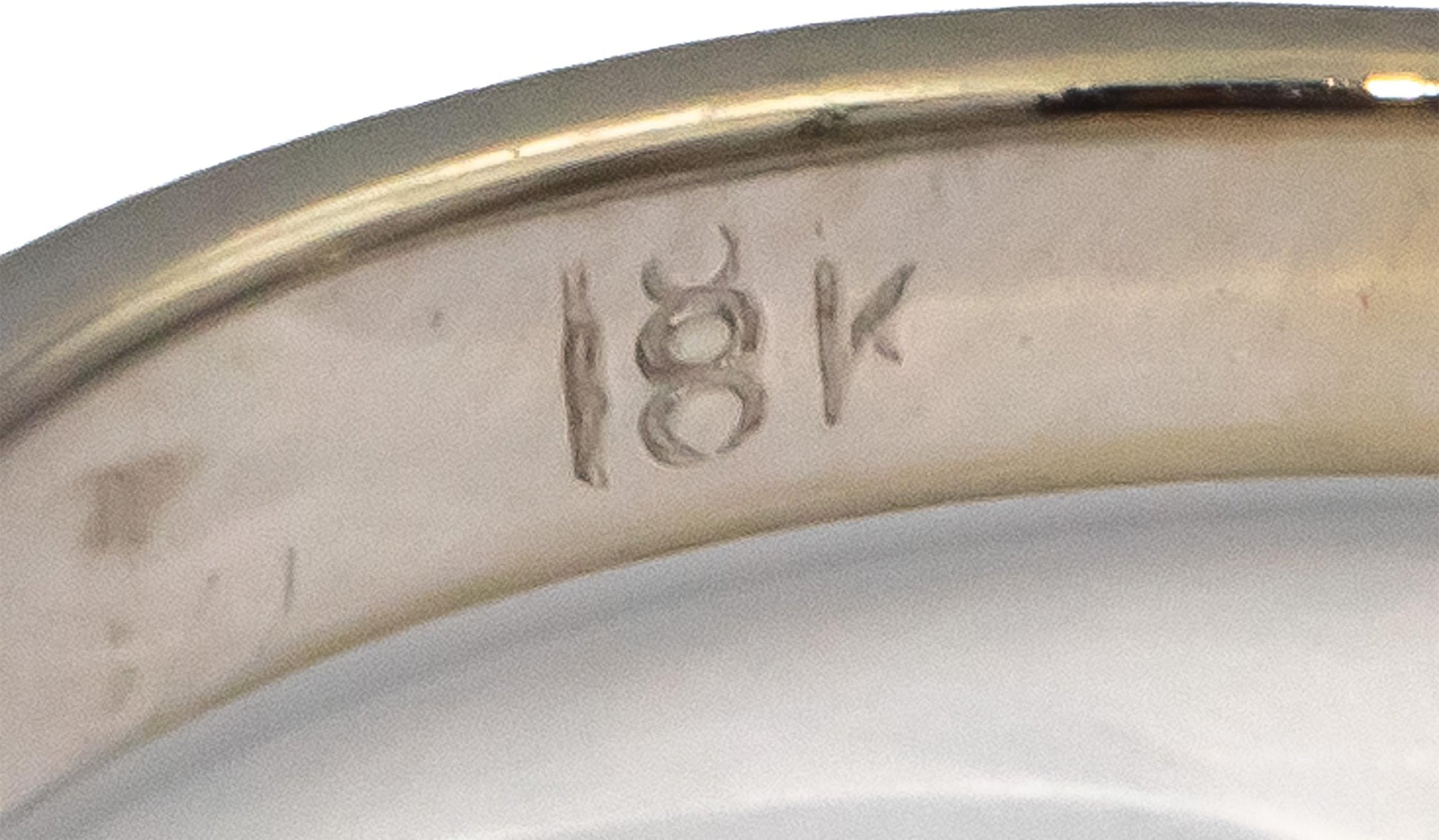 18k White Gold Round Diamond Four Stone Band Ring 0.56CT Size 5.75