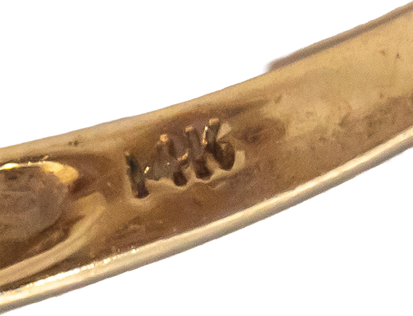 14k Yellow Gold Lavender Jade & Amethyst Cocktail Ring Size 8