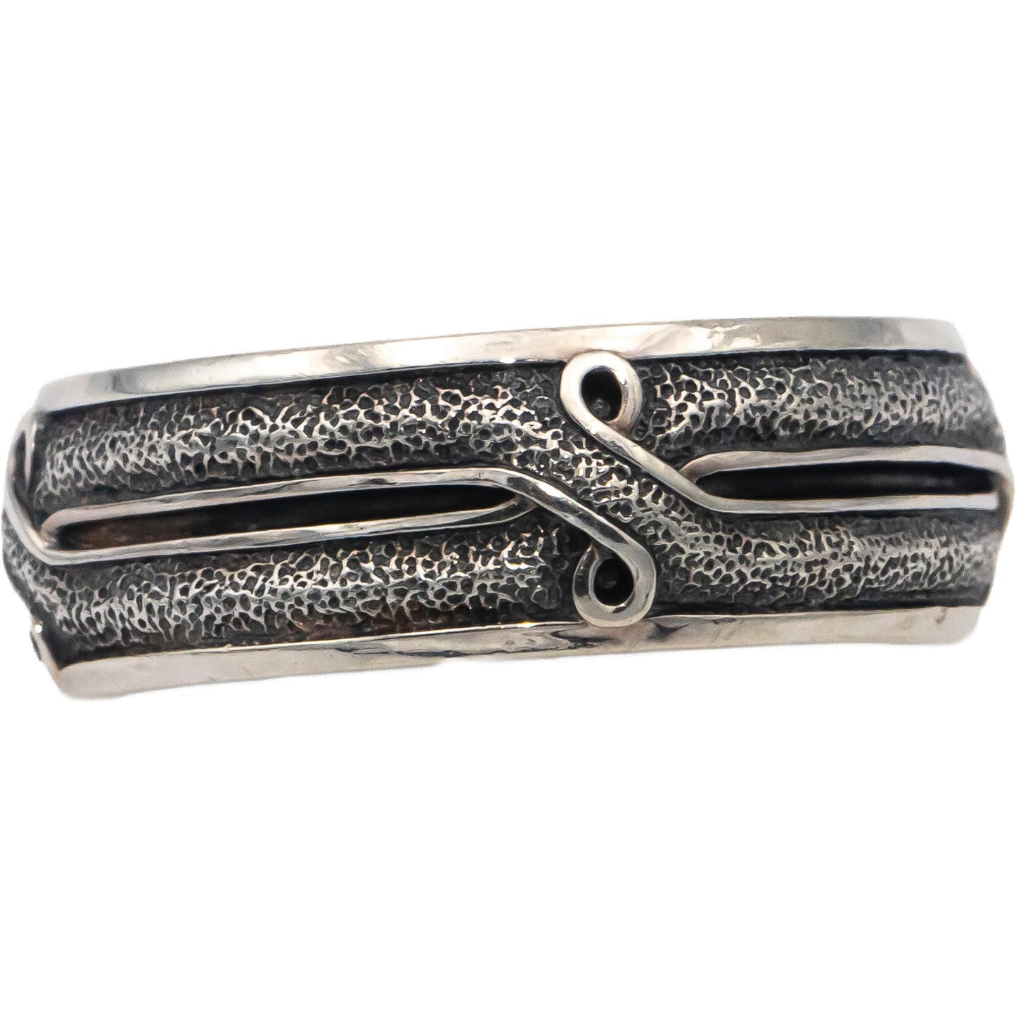 DAVID YURMAN Sterling Silver Armory Men's Band Ring 10