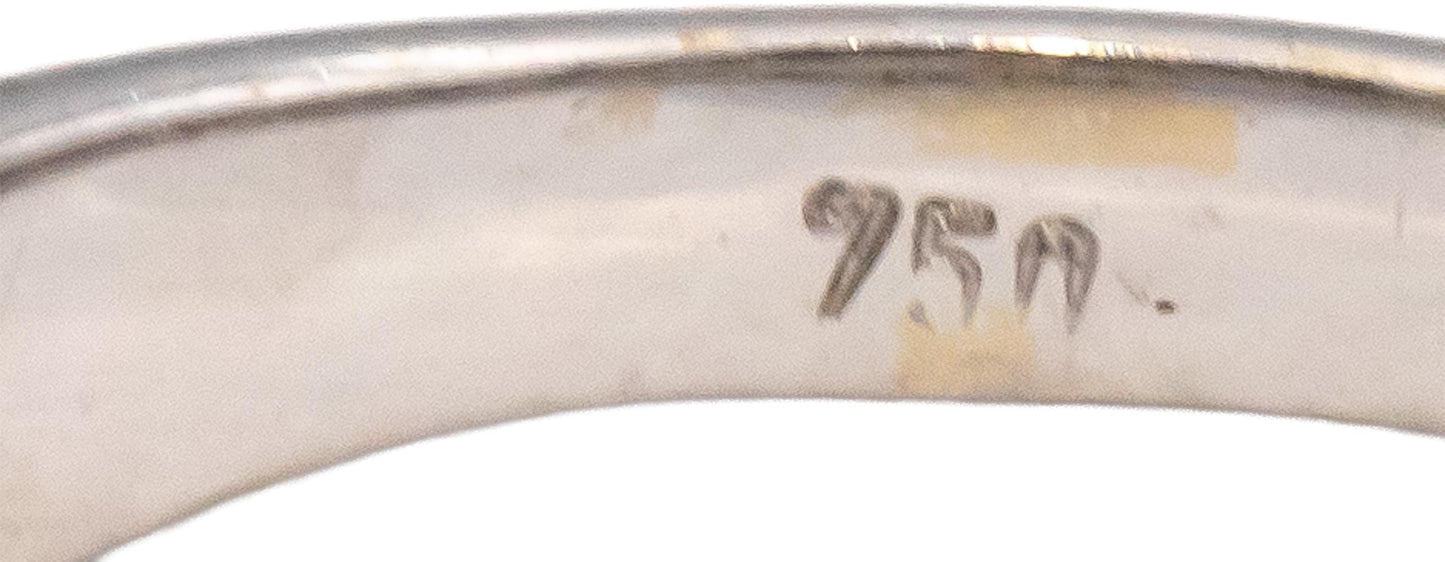 18k White Gold Round Black Diamond Cluster Dome Band Ring 1.50CTW Size 6.75