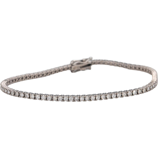 14k White Gold VS Round Diamond Tennis Bracelet 2.10CT