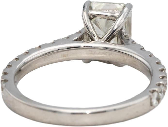 GIA Certified 18k White Gold Diamond Engagement Ring 2.54CT w/ 2.01CT Center