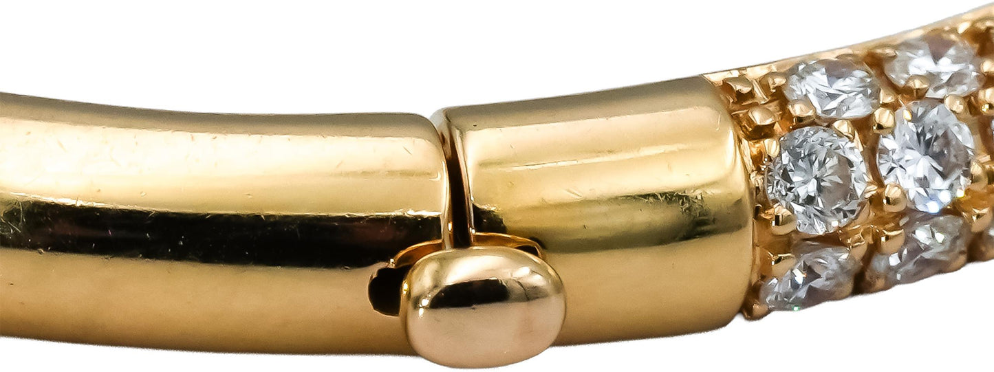 ROBERTO COIN 18k Gold VS Diamond Fantasia Bangle Bracelet 4.85CT 20,000 Retail