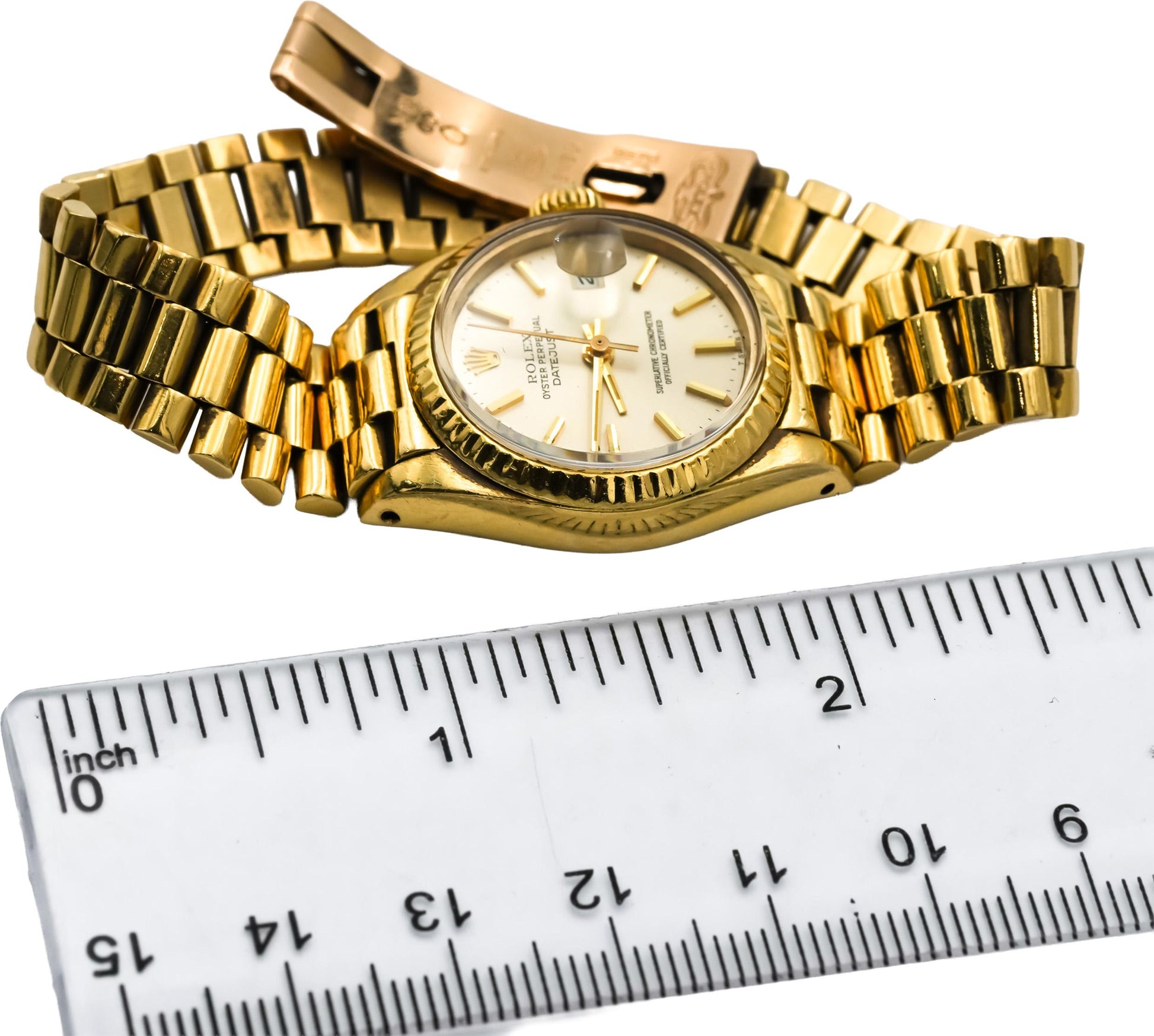ROLEX Vintage 18k Yellow Gold Lady-Datejust Automatic Watch Ref. 6917