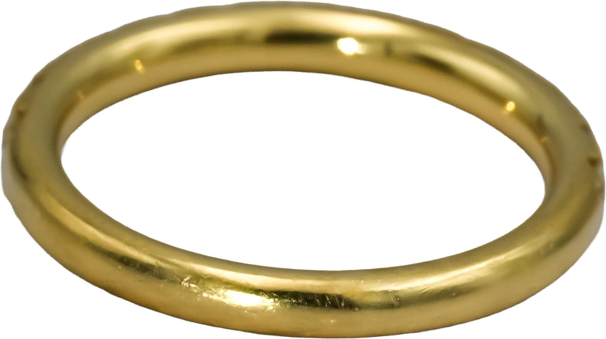 18k Yellow Gold VS Round Diamond Half Eternity Band Ring 0.50CT Size 6.5