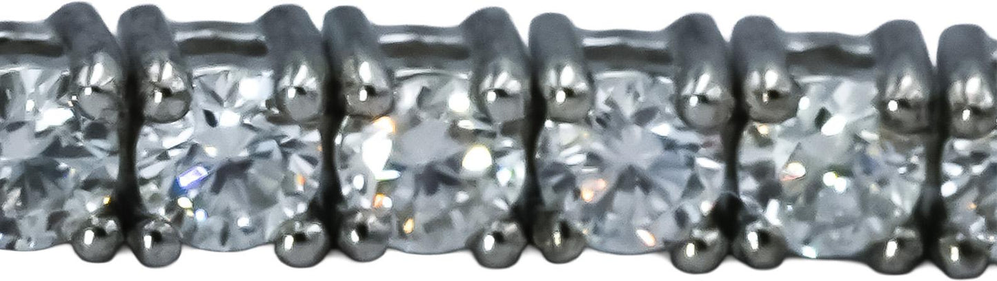 14k White Gold VS Round Diamond Tennis Bracelet 2.75CT