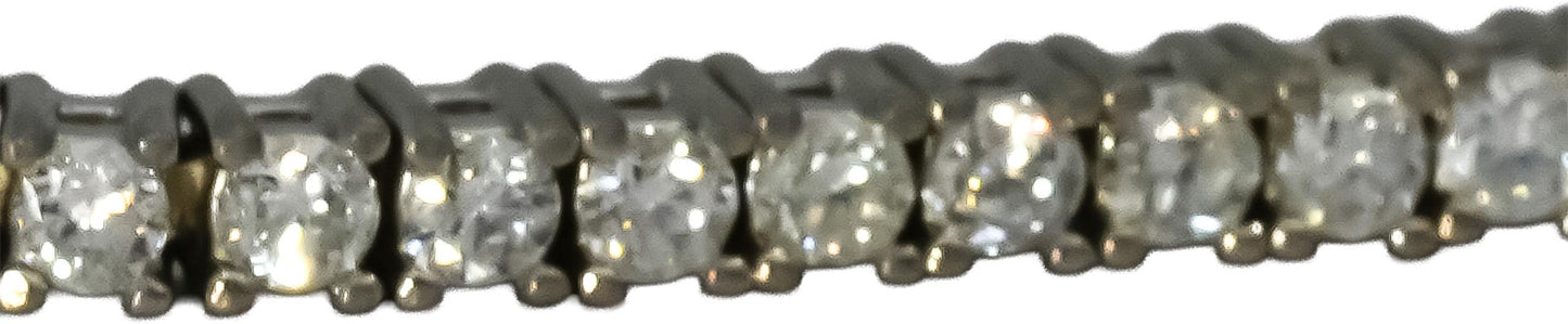 14k White Gold VS Round Diamond Tennis Bracelet 1.70CT 100 Pieces