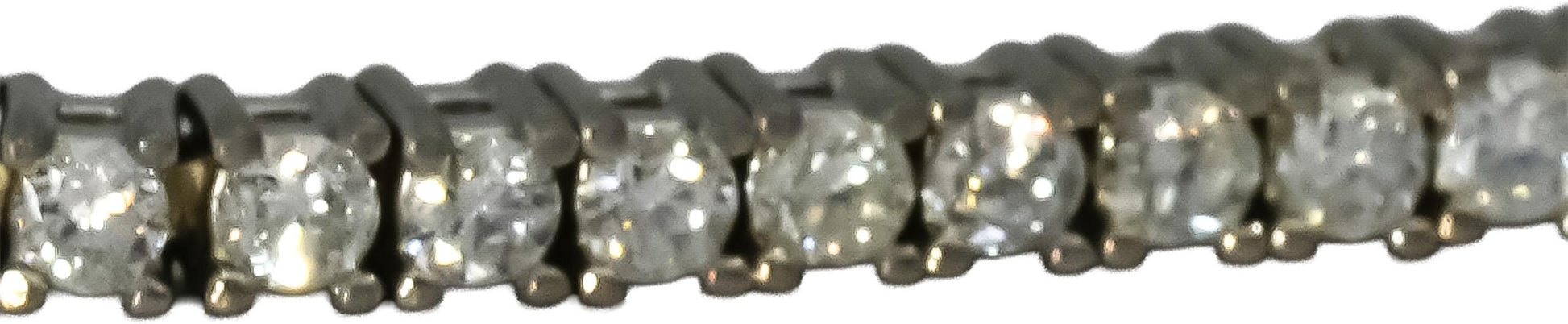 14k White Gold VS Round Diamond Tennis Bracelet 1.70CT 100 Pieces