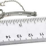 TIFFANY & CO. 18k White Gold Diamond Atlas ID Bracelet