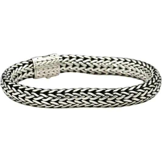 JOHN HARDY Sterling Silver 10.0mm Wide Mesh Bracelet 1395.00 Retail