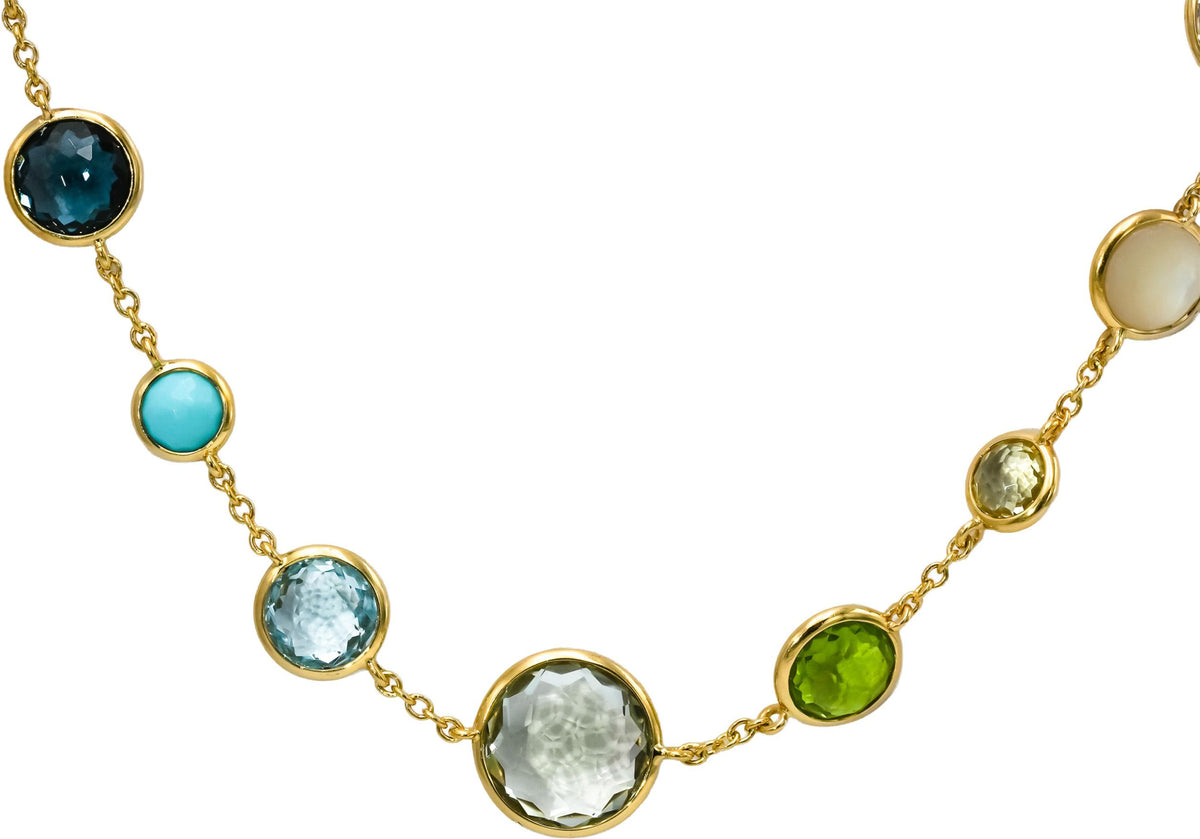 IPPOLITA 18k Yellow Gold Lollipop Lollitini Multi-Gemstone Necklace